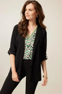 Outlet Miss Etam Blazer scuba Zwart