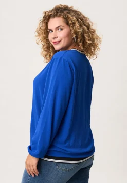 Outlet Miss Etam Blouse blauw Kobaltblauw