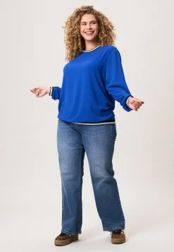 Outlet Miss Etam Blouse blauw Kobaltblauw
