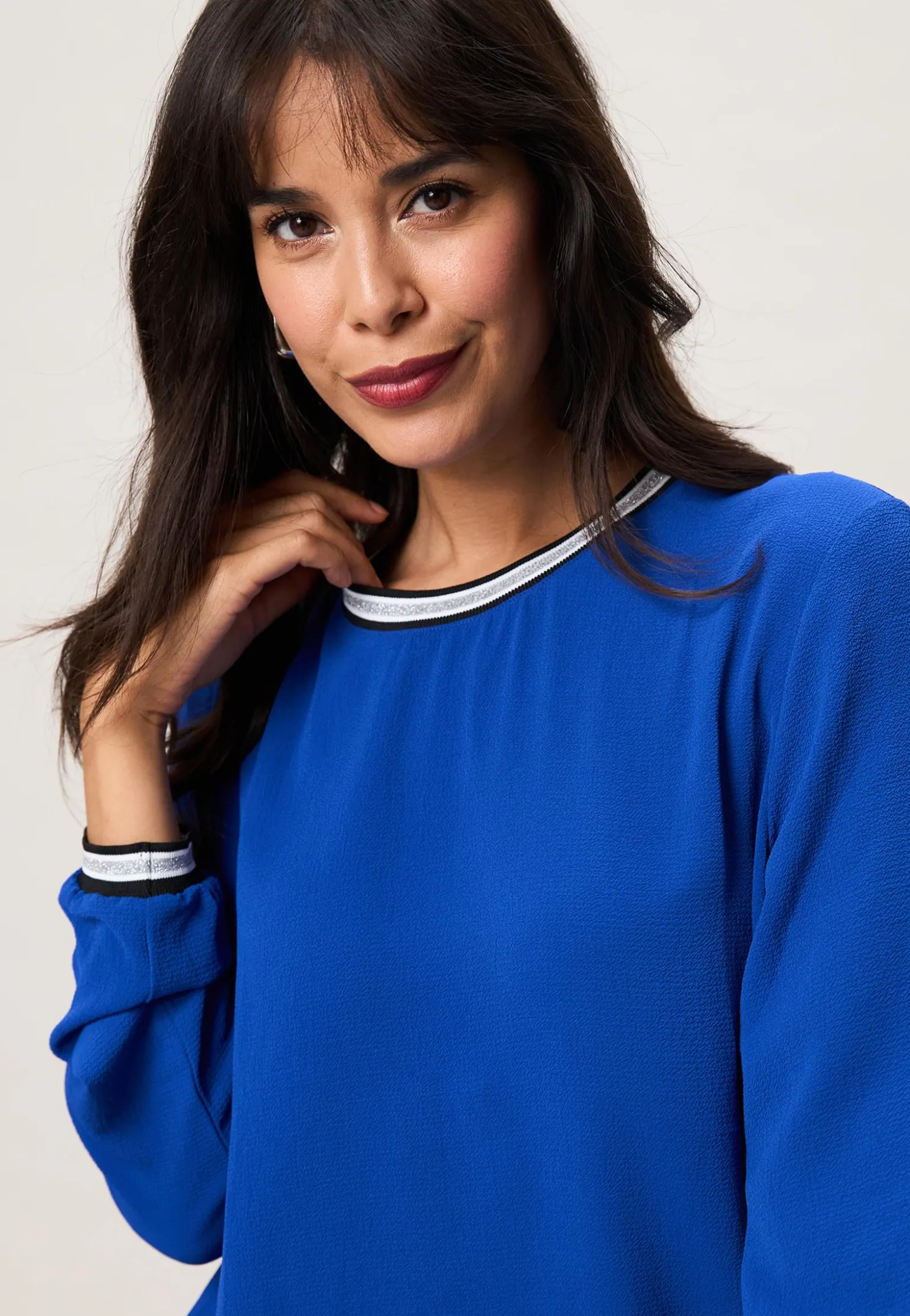 Online Miss Etam Blouse blauw Kobaltblauw