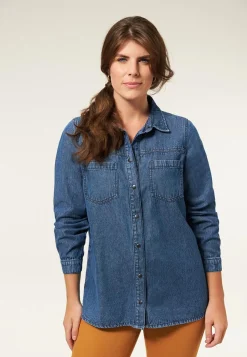 Sale Miss Etam Blouse denim blauw Medium denim