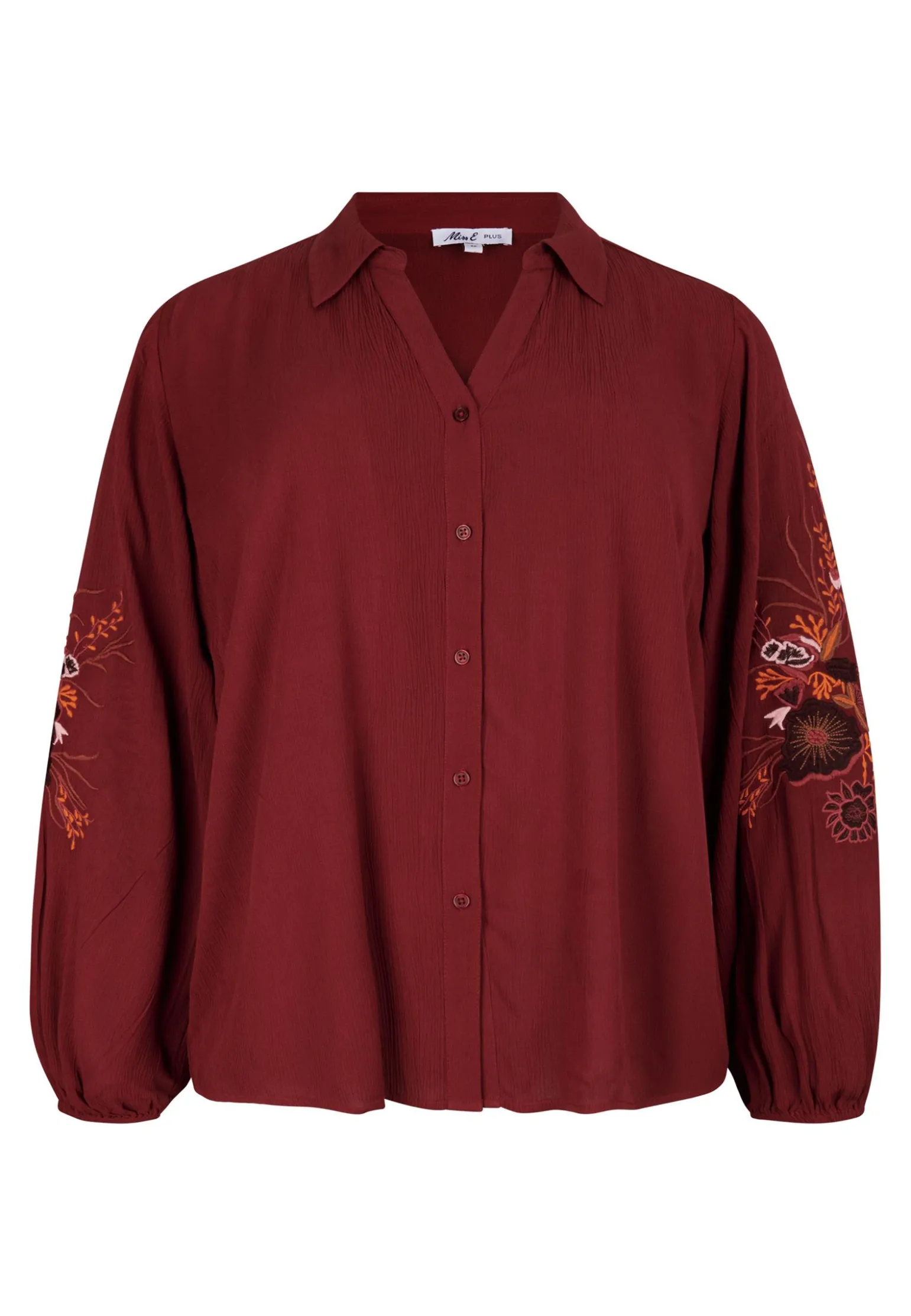 Hot Miss Etam Blouse details rood Dark red