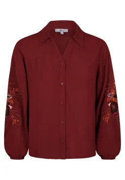 Outlet Miss Etam Blouse details rood Dark red