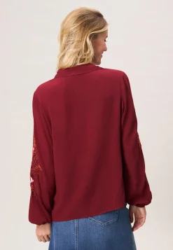 Outlet Miss Etam Blouse details rood Dark red