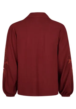 Outlet Miss Etam Blouse details rood Dark red