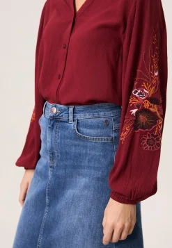 Outlet Miss Etam Blouse details rood Dark red