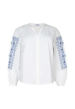 Outlet Miss Etam Blouse details wit Off white