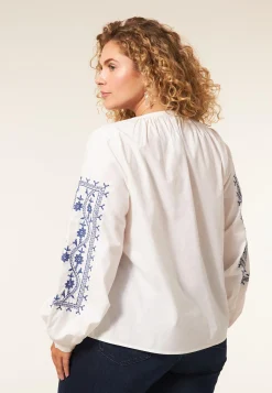 Outlet Miss Etam Blouse details wit Off white
