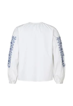 Outlet Miss Etam Blouse details wit Off white