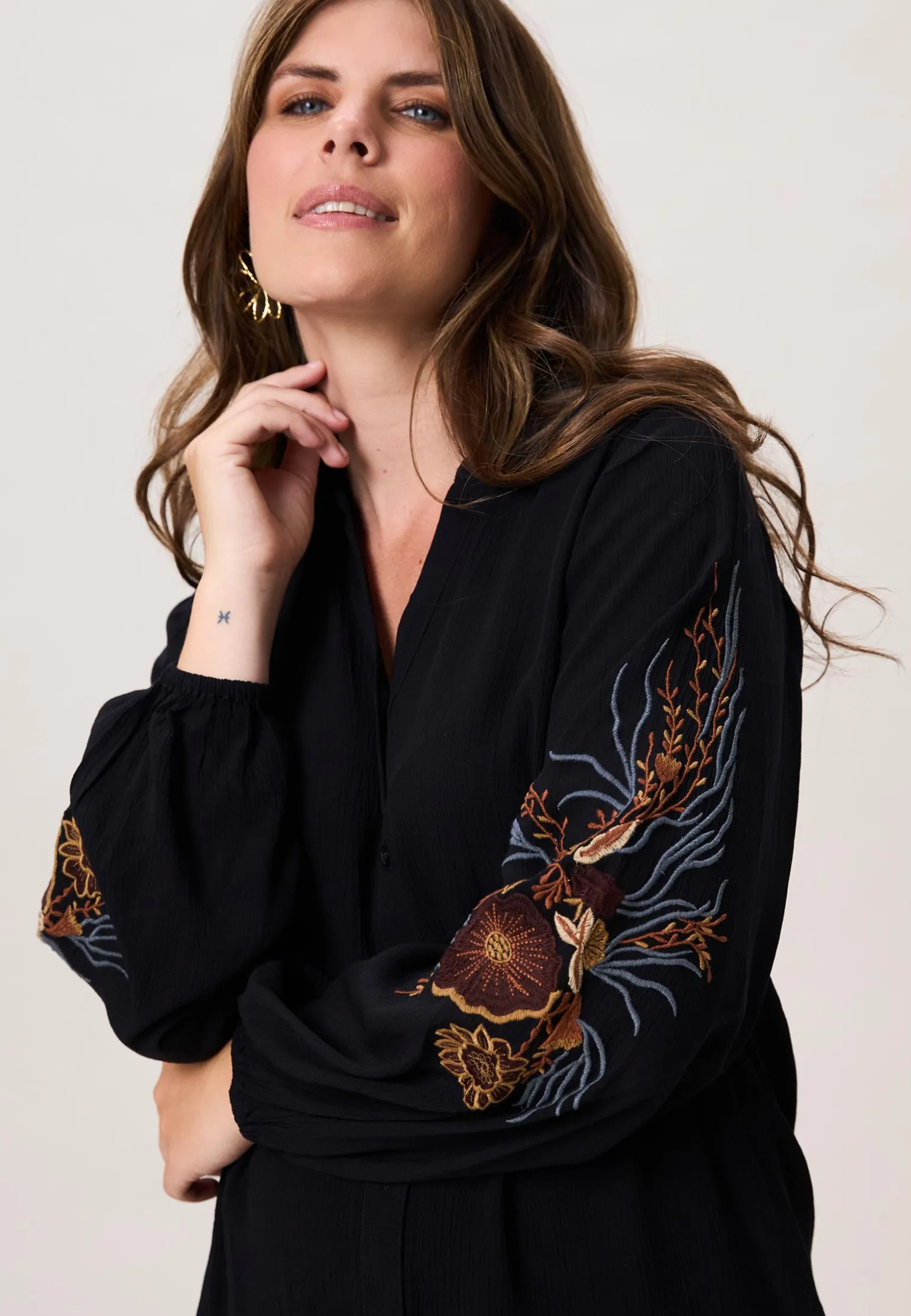 Outlet Miss Etam Blouse details Zwart