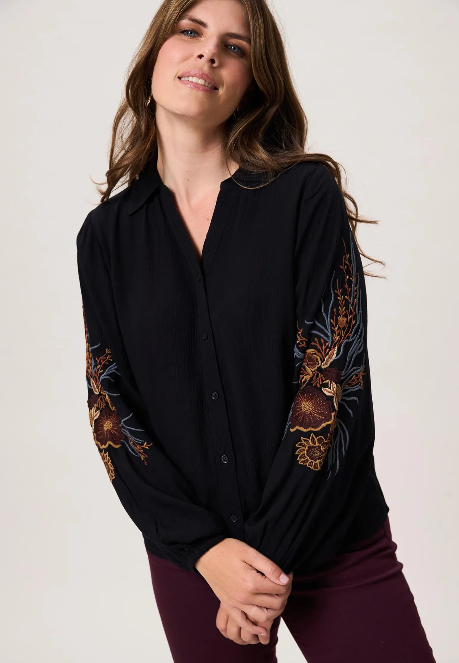 Outlet Miss Etam Blouse details Zwart