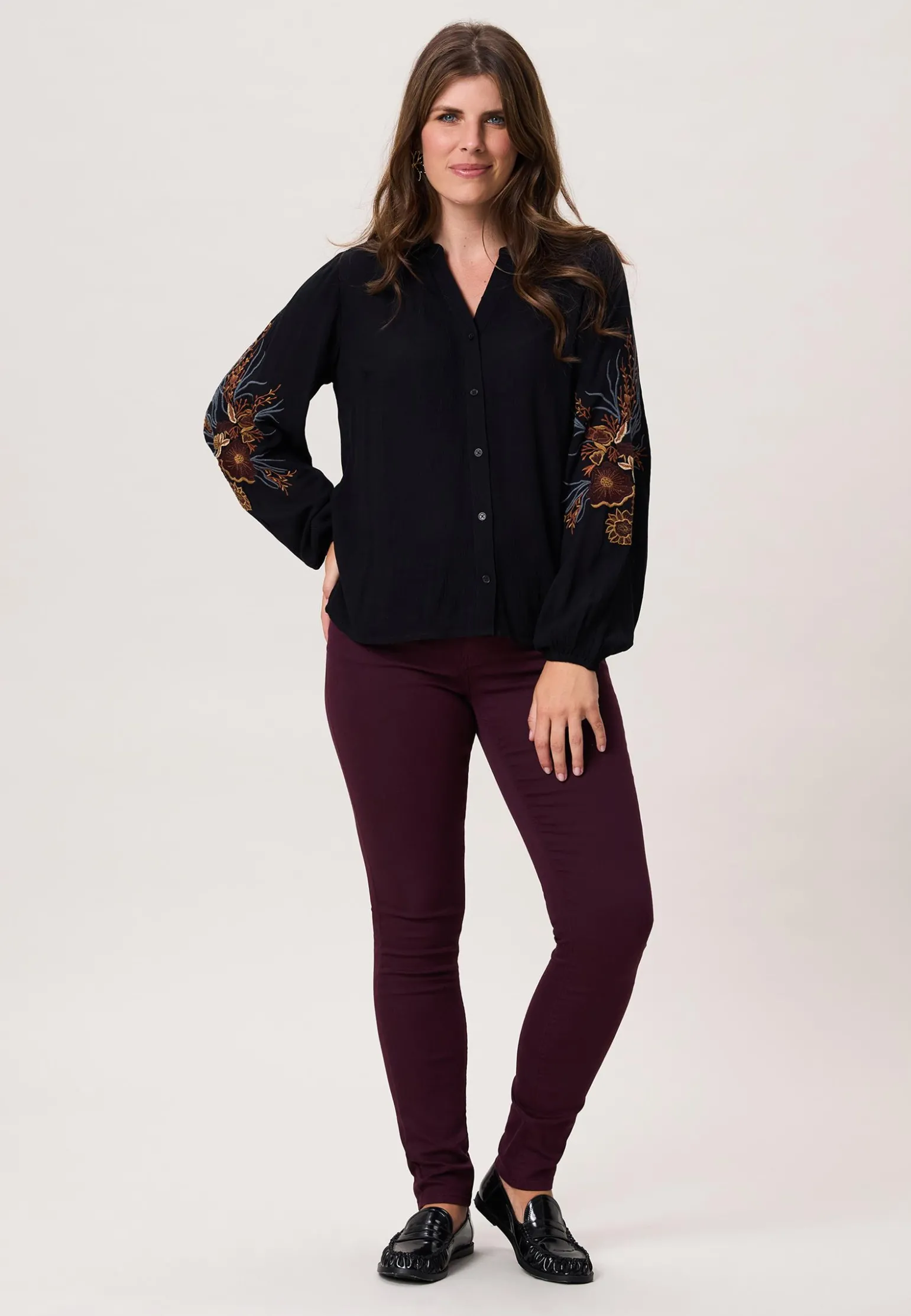 Outlet Miss Etam Blouse details Zwart