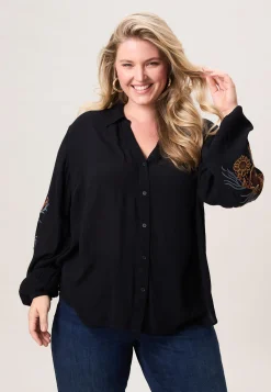 New Miss Etam Blouse details Zwart