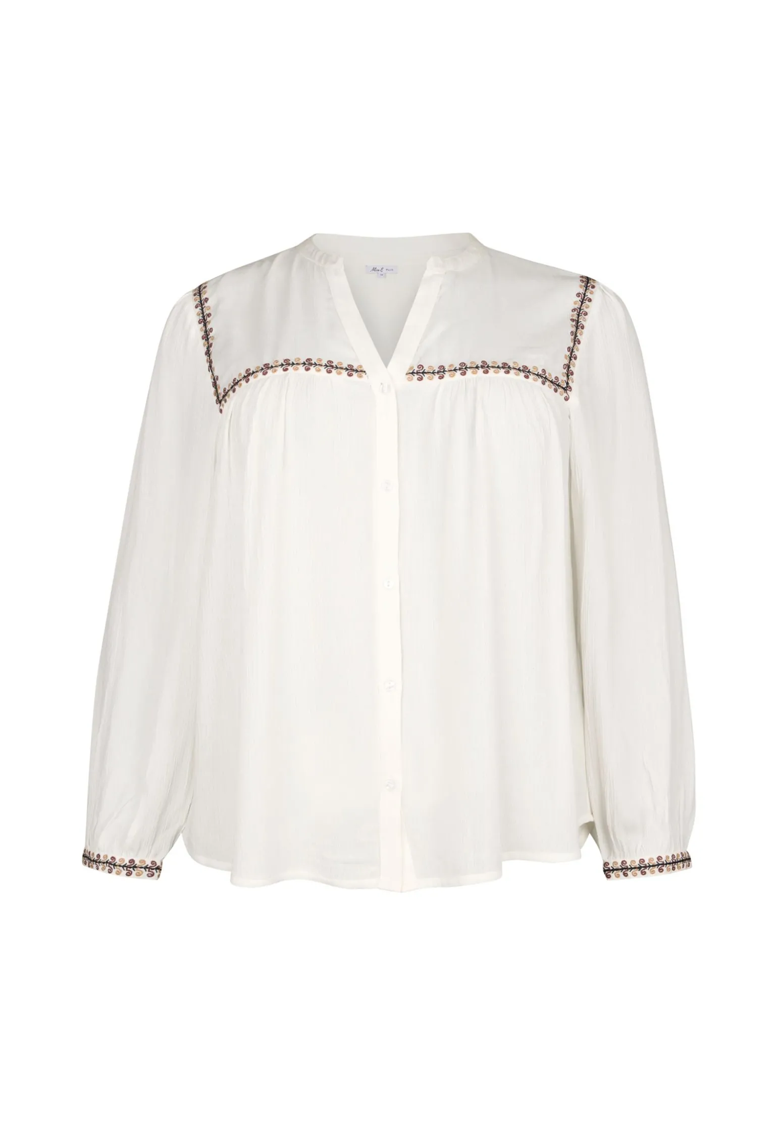 Hot Miss Etam Blouse embroidery wit Multi offwhite
