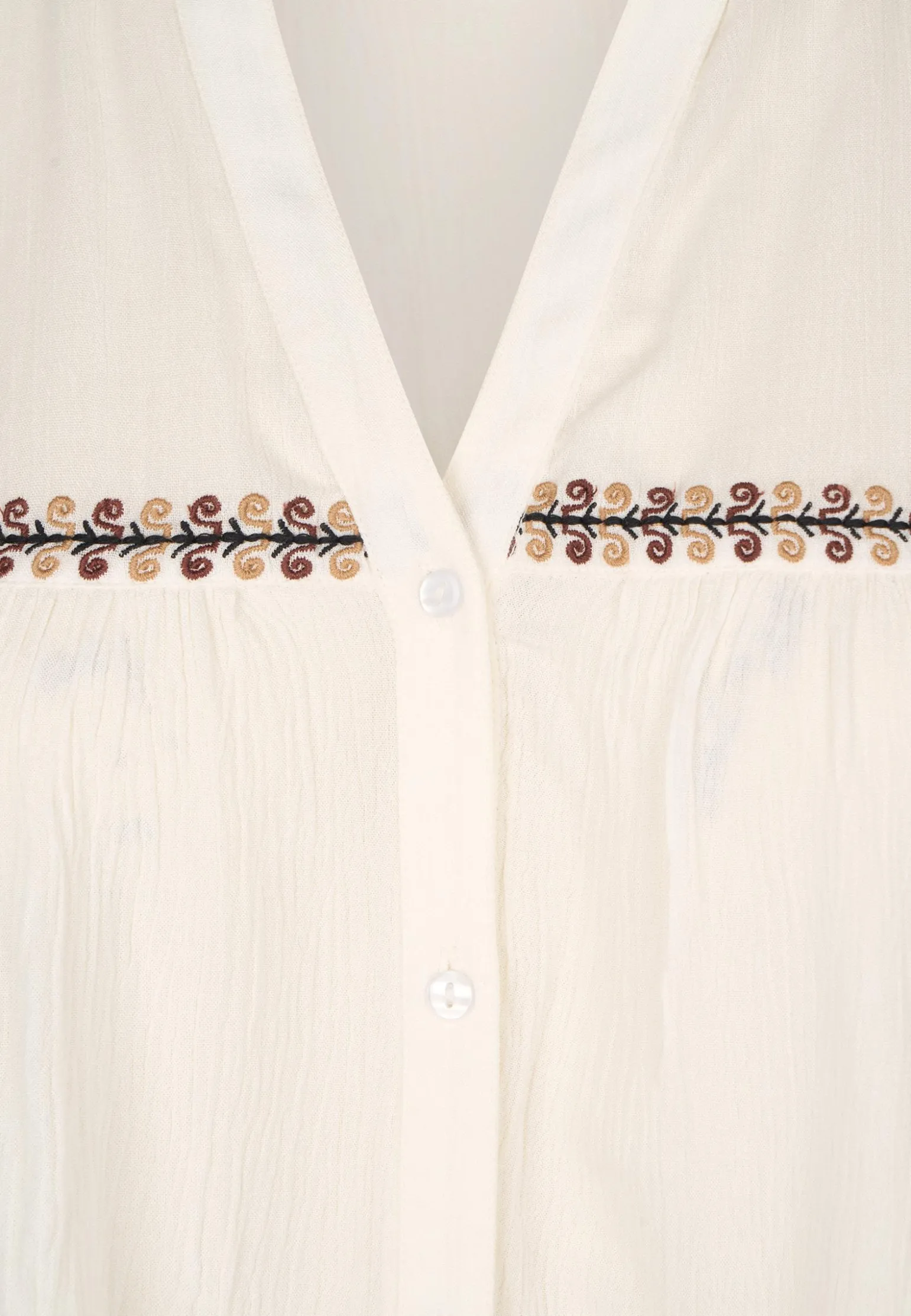 Hot Miss Etam Blouse embroidery wit Multi offwhite