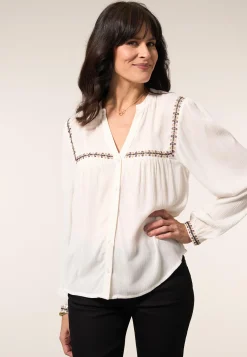 Hot Miss Etam Blouse embroidery wit Multi offwhite
