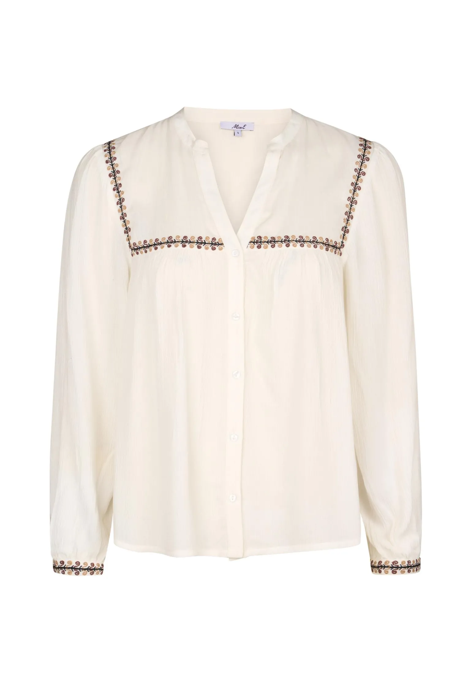 Hot Miss Etam Blouse embroidery wit Multi offwhite