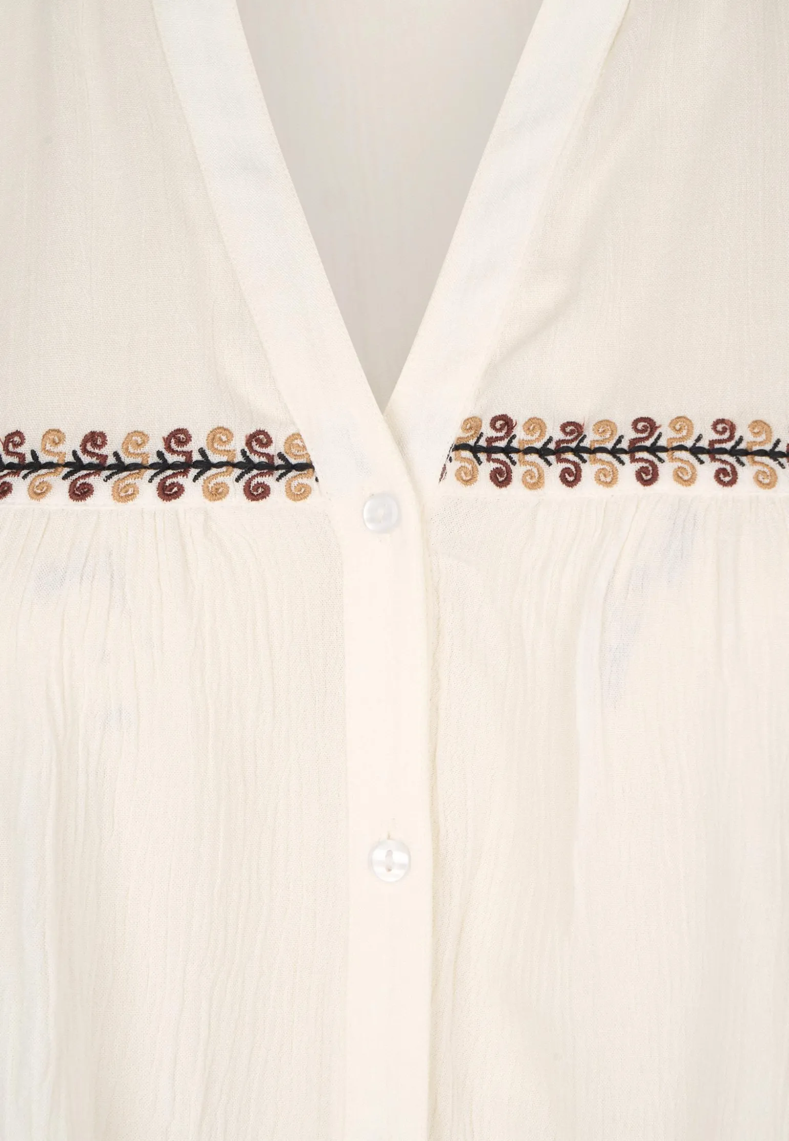 Hot Miss Etam Blouse embroidery wit Multi offwhite