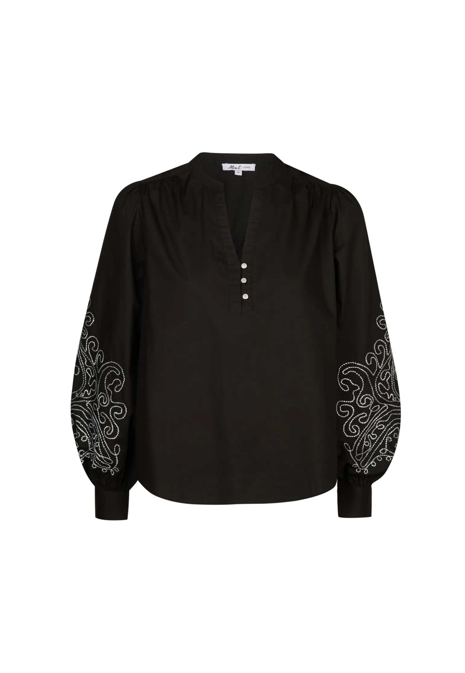Online Miss Etam Blouse embroidery zwart Multi zwart