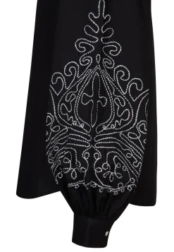 Hot Miss Etam Blouse embroidery zwart Multi zwart