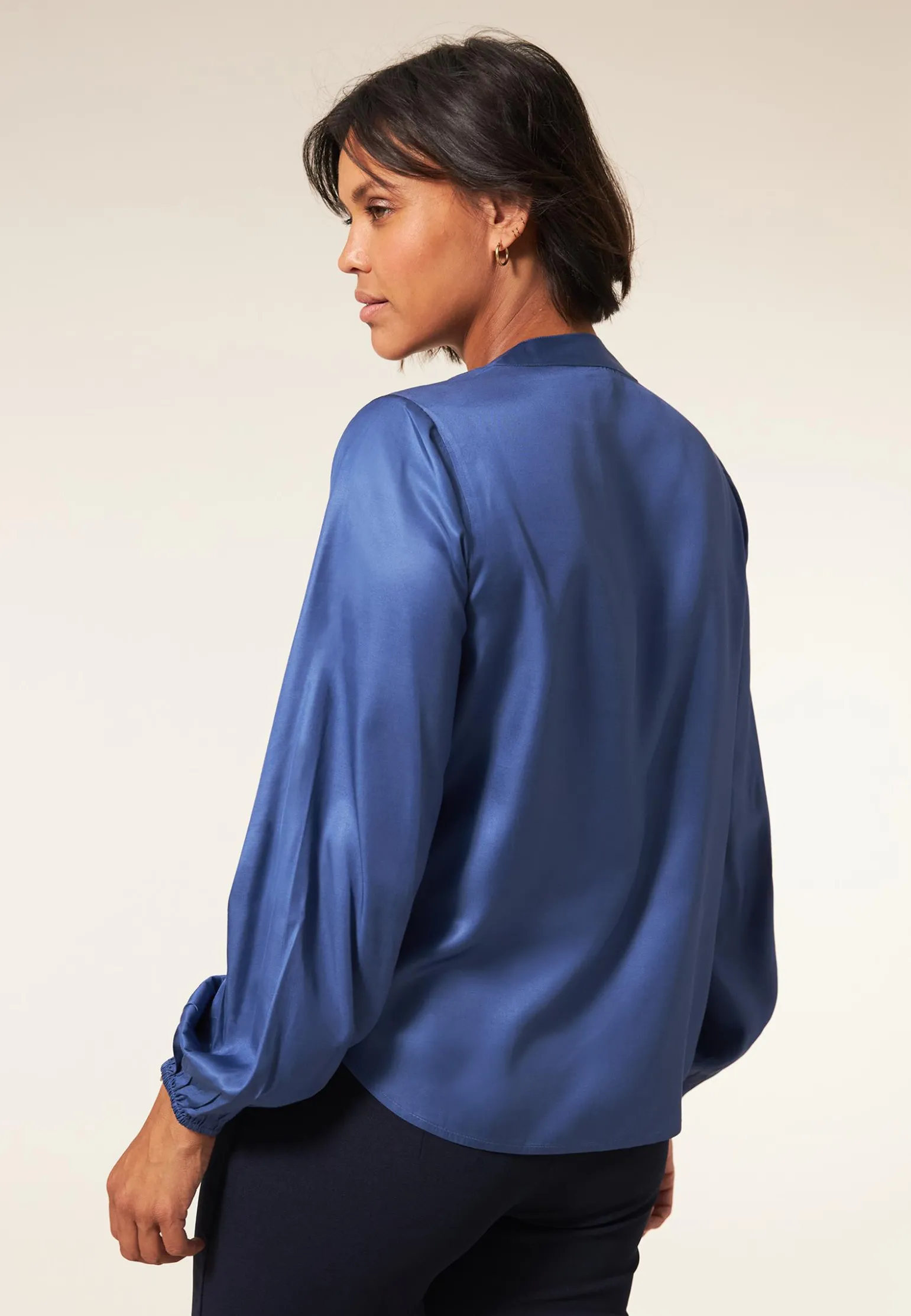 Discount Miss Etam Blouse glans blauw Stone blue