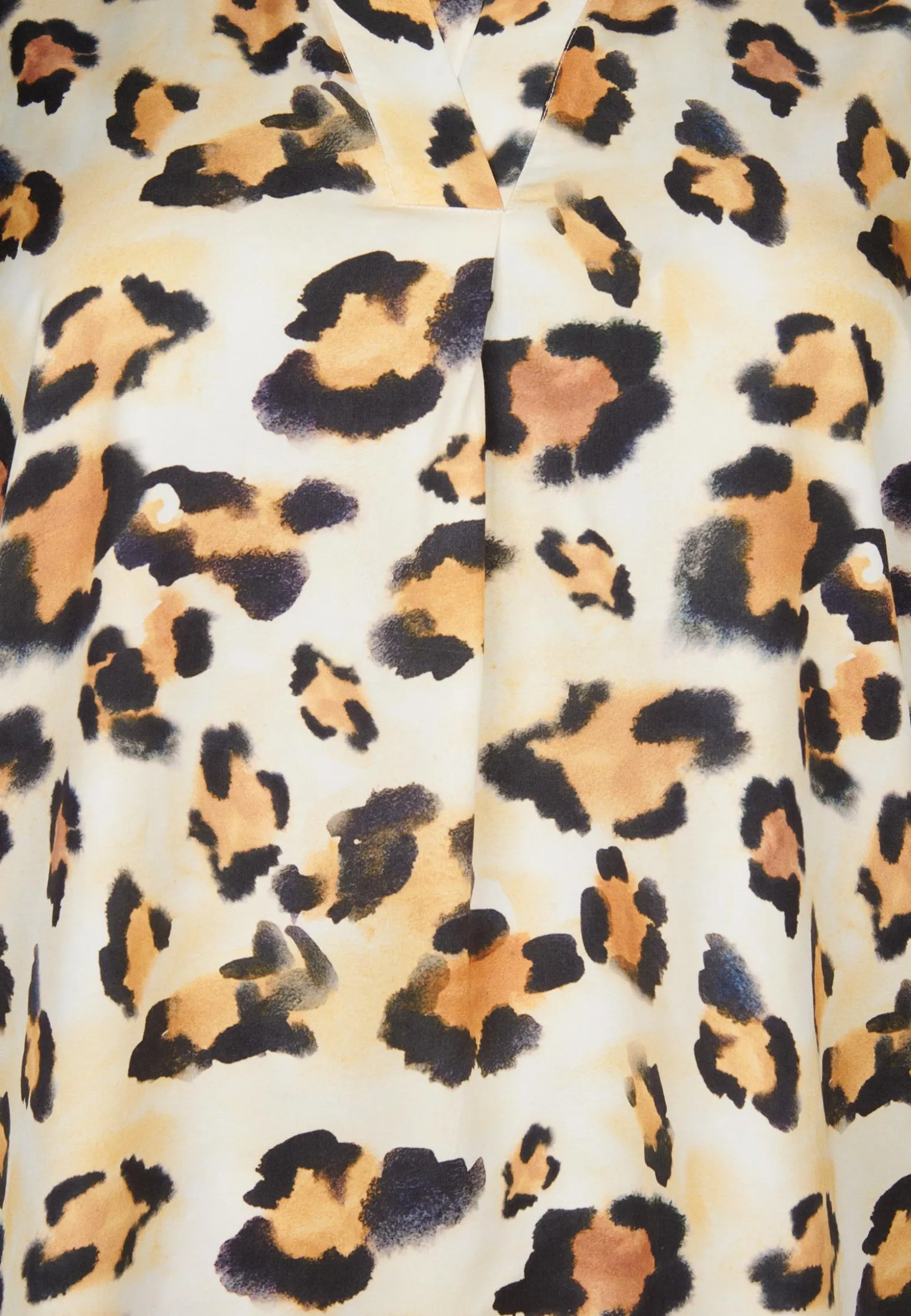 Miss Etam Blouse glans print naturel Multi offwhite