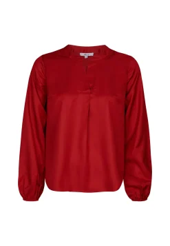 Miss Etam Blouse glans rood Chili red