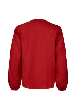 Miss Etam Blouse glans rood Chili red