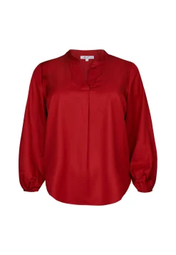Hot Miss Etam Blouse glans rood Chili red