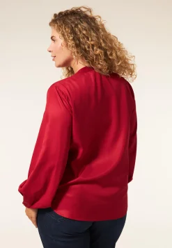 Hot Miss Etam Blouse glans rood Chili red