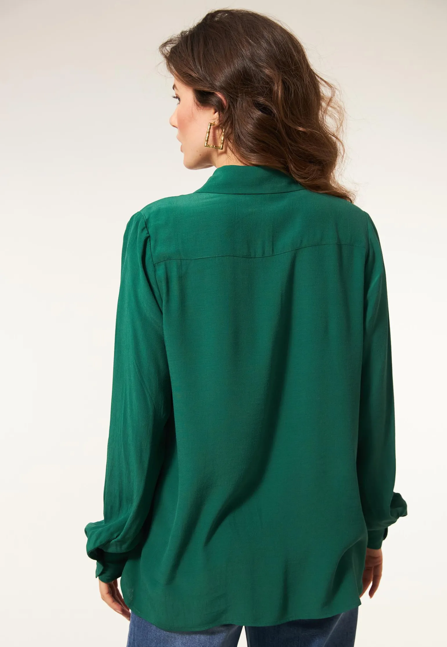 Discount Miss Etam Blouse lange mouw groen Emerald