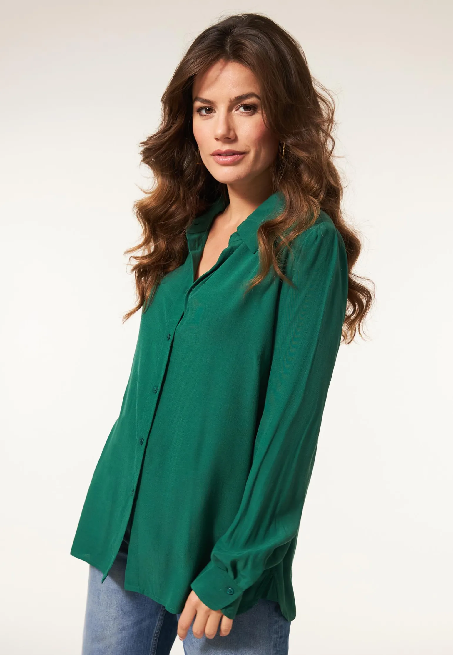 Discount Miss Etam Blouse lange mouw groen Emerald