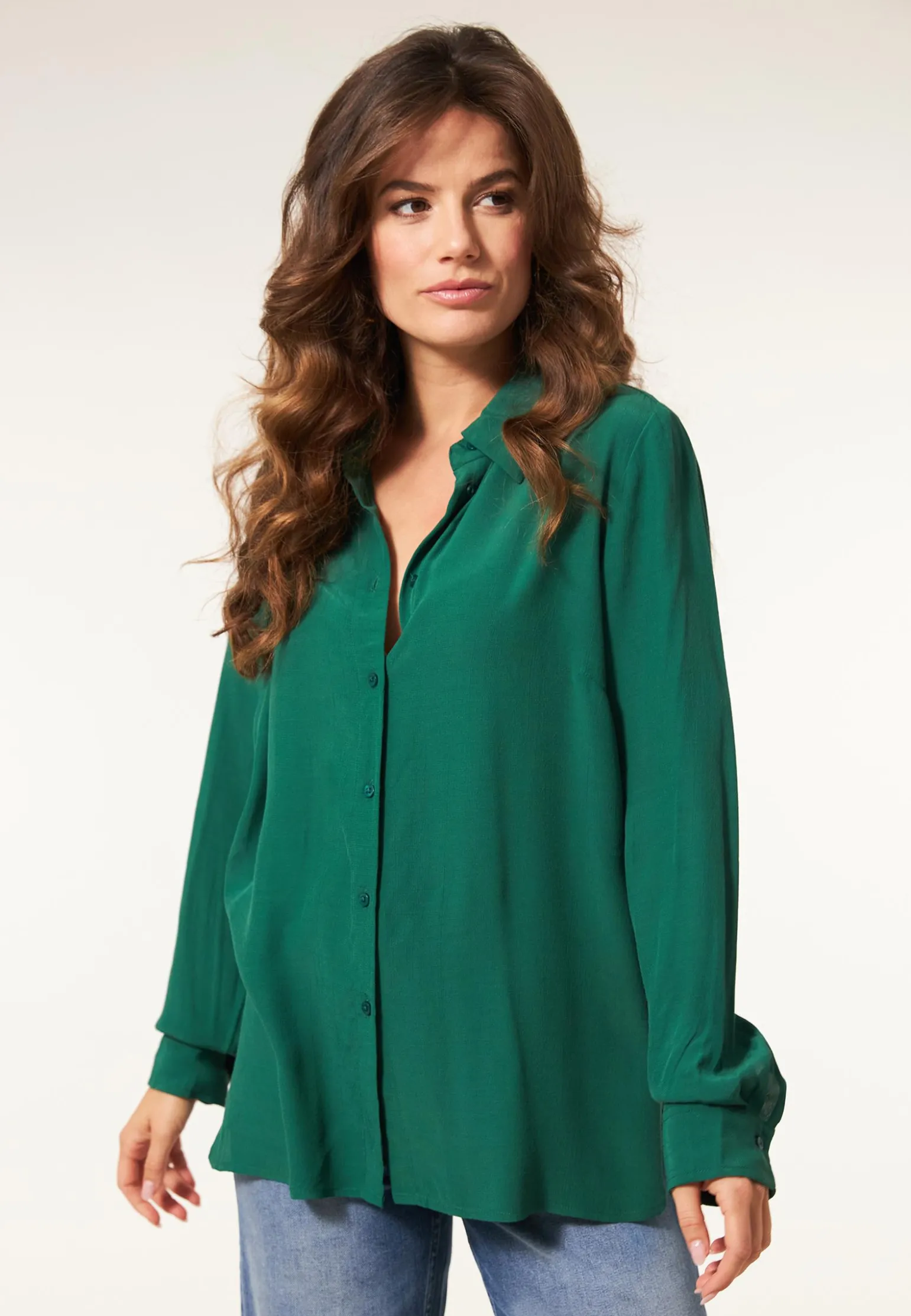 Discount Miss Etam Blouse lange mouw groen Emerald