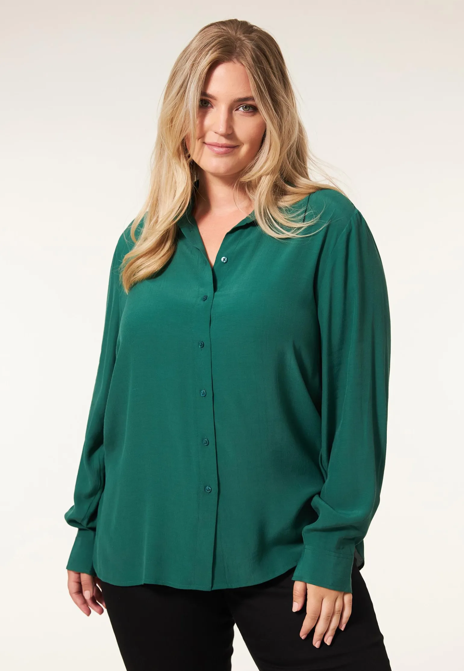 Discount Miss Etam Blouse lange mouw groen Emerald