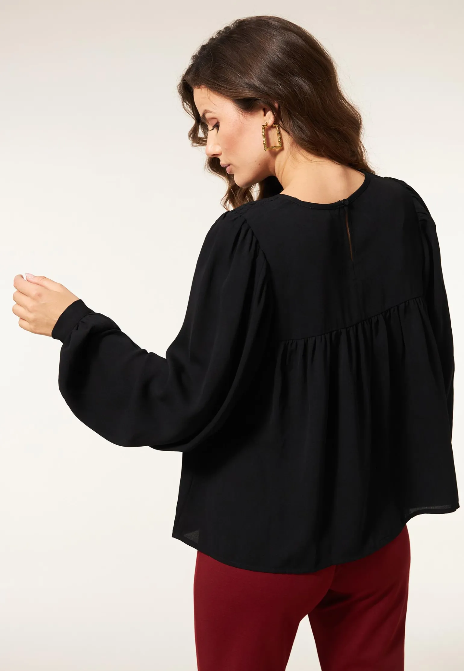 Online Miss Etam Blouse lange mouw Zwart