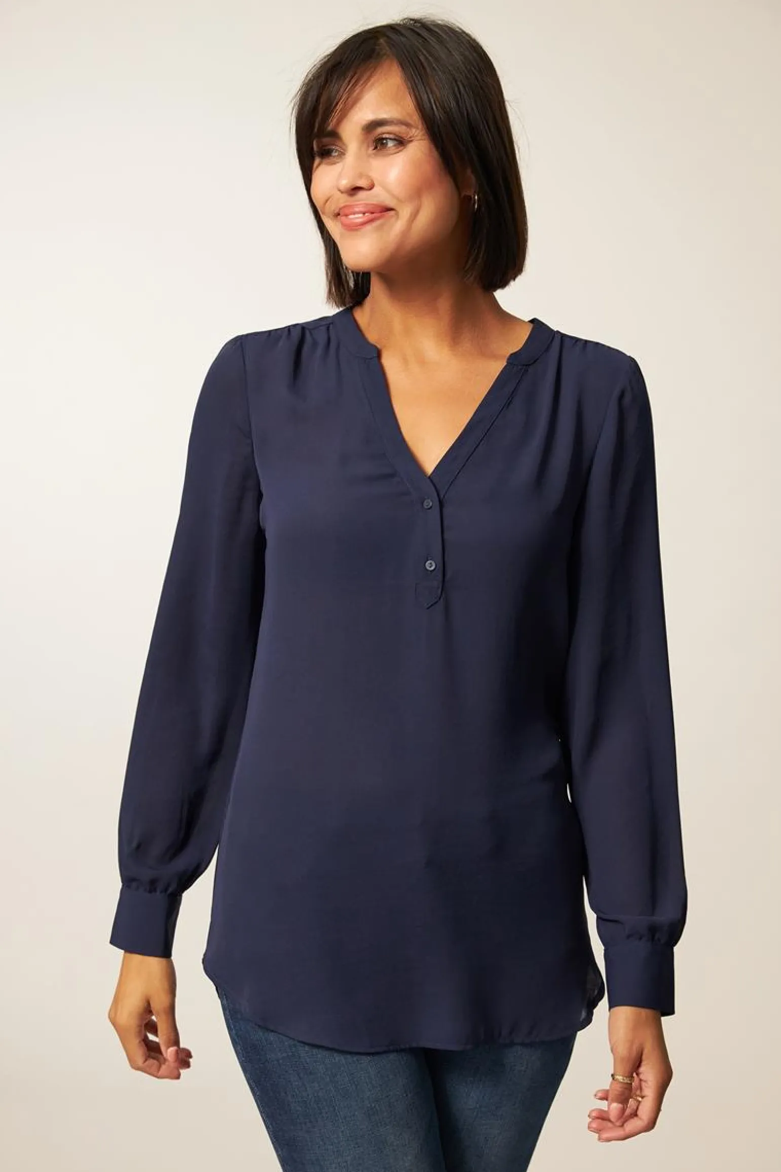 Discount Miss Etam Blouse 'Lara' blauw Donkerblauw