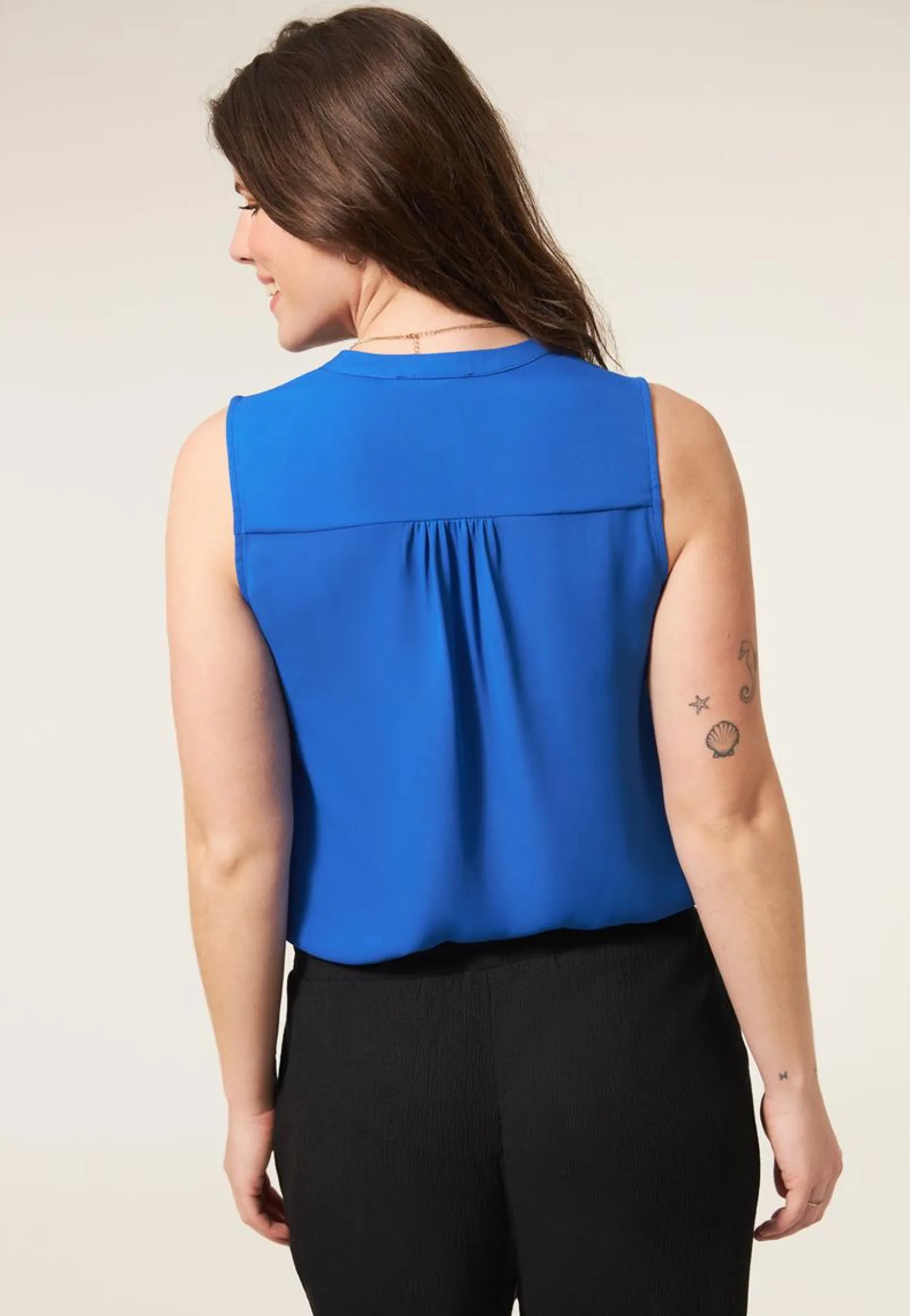 Discount Miss Etam Blouse mouwloos blauw King Blue