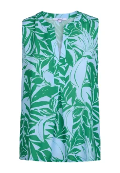 Online Miss Etam Blouse mouwloos print Multi jelly bean green