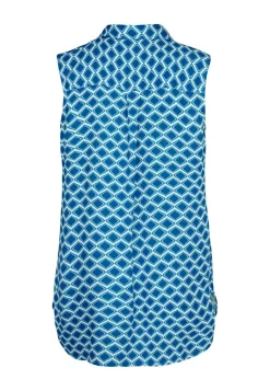 Online Miss Etam Blouse mouwloos print blauw Multi kingblue