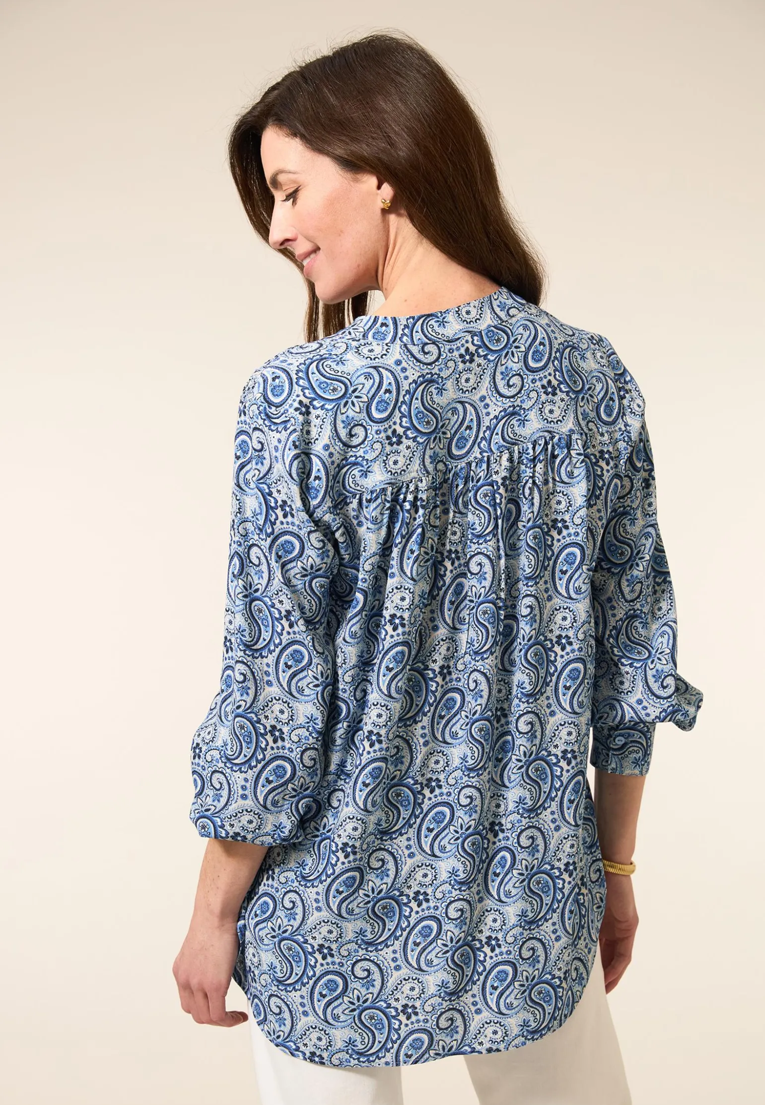 Clearance Miss Etam Blouse print blauw Multi blauw