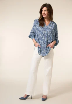 Clearance Miss Etam Blouse print blauw Multi blauw