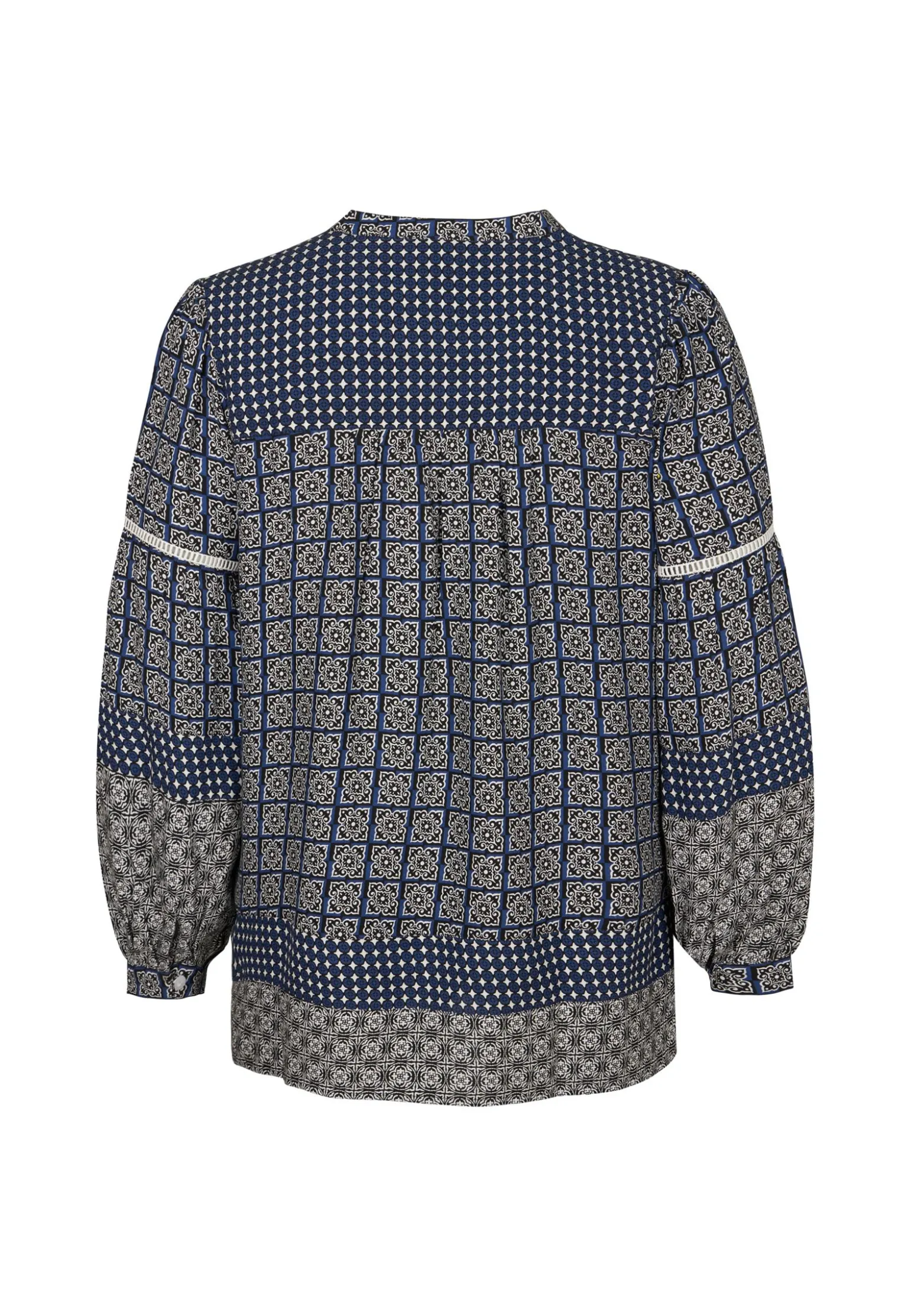 Hot Miss Etam Blouse print blauw Multi stone blue