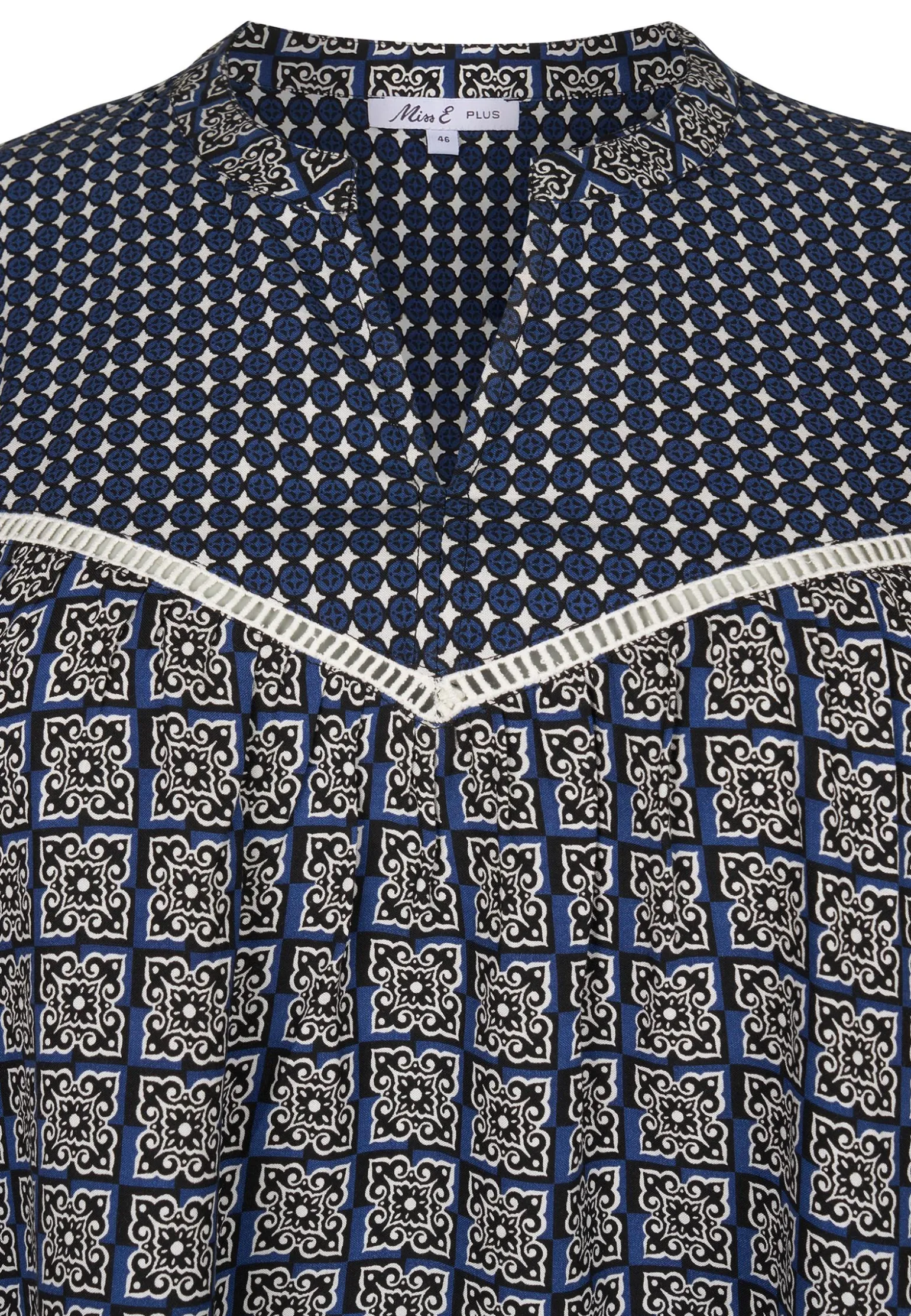 Hot Miss Etam Blouse print blauw Multi stone blue