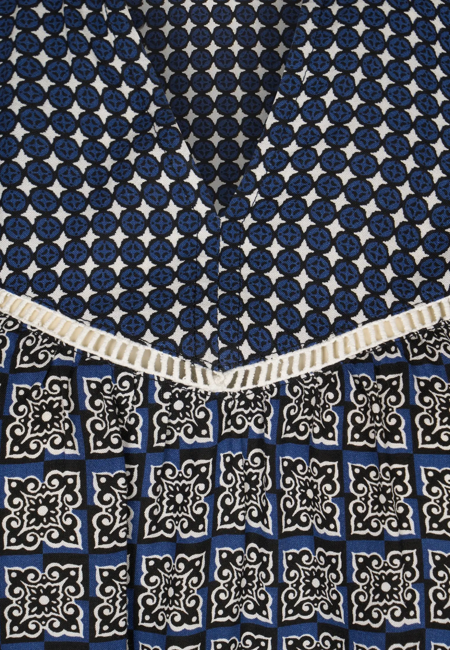 Best Miss Etam Blouse print blauw Multi stone blue