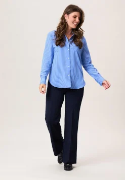 Outlet Miss Etam Blouse print blauw Multi light blue