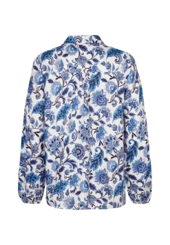 New Miss Etam Blouse print blauw Multi blauw