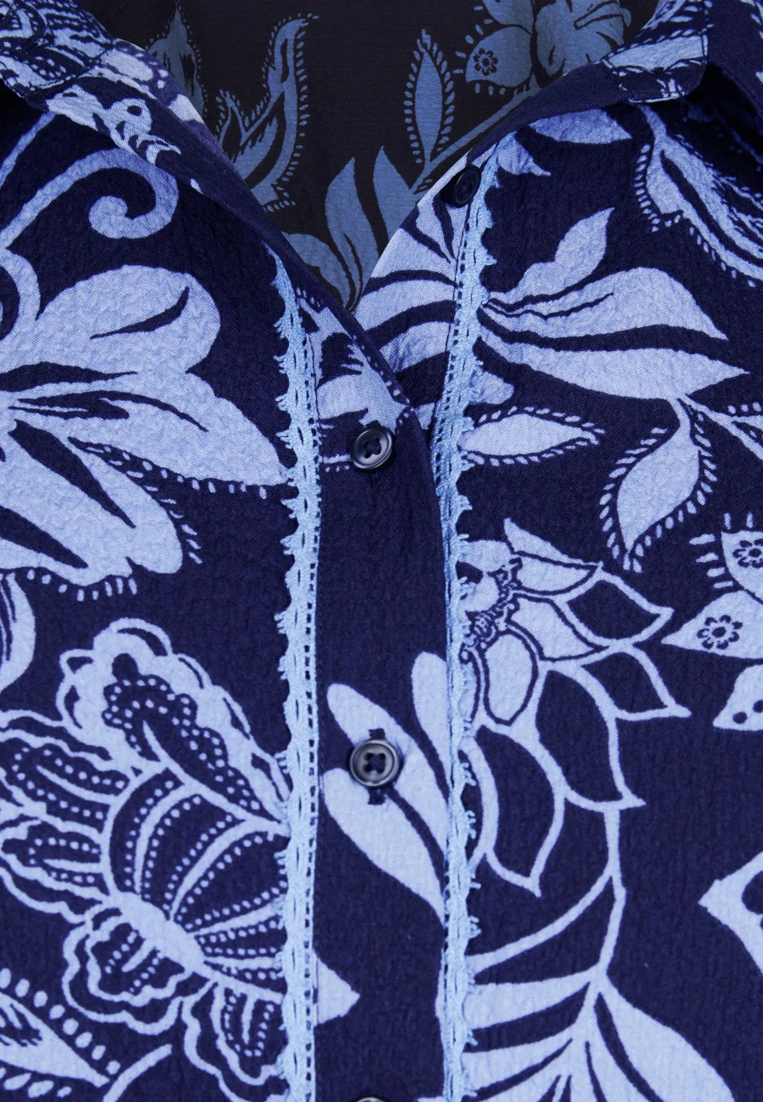 Best Miss Etam Blouse print blauw Multi donker blue