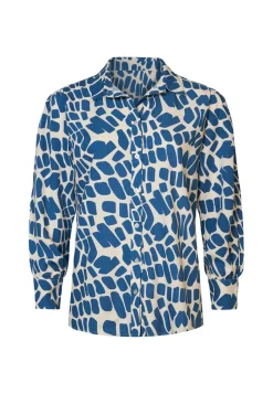 Outlet Miss Etam Blouse print blauw Multi kingblue