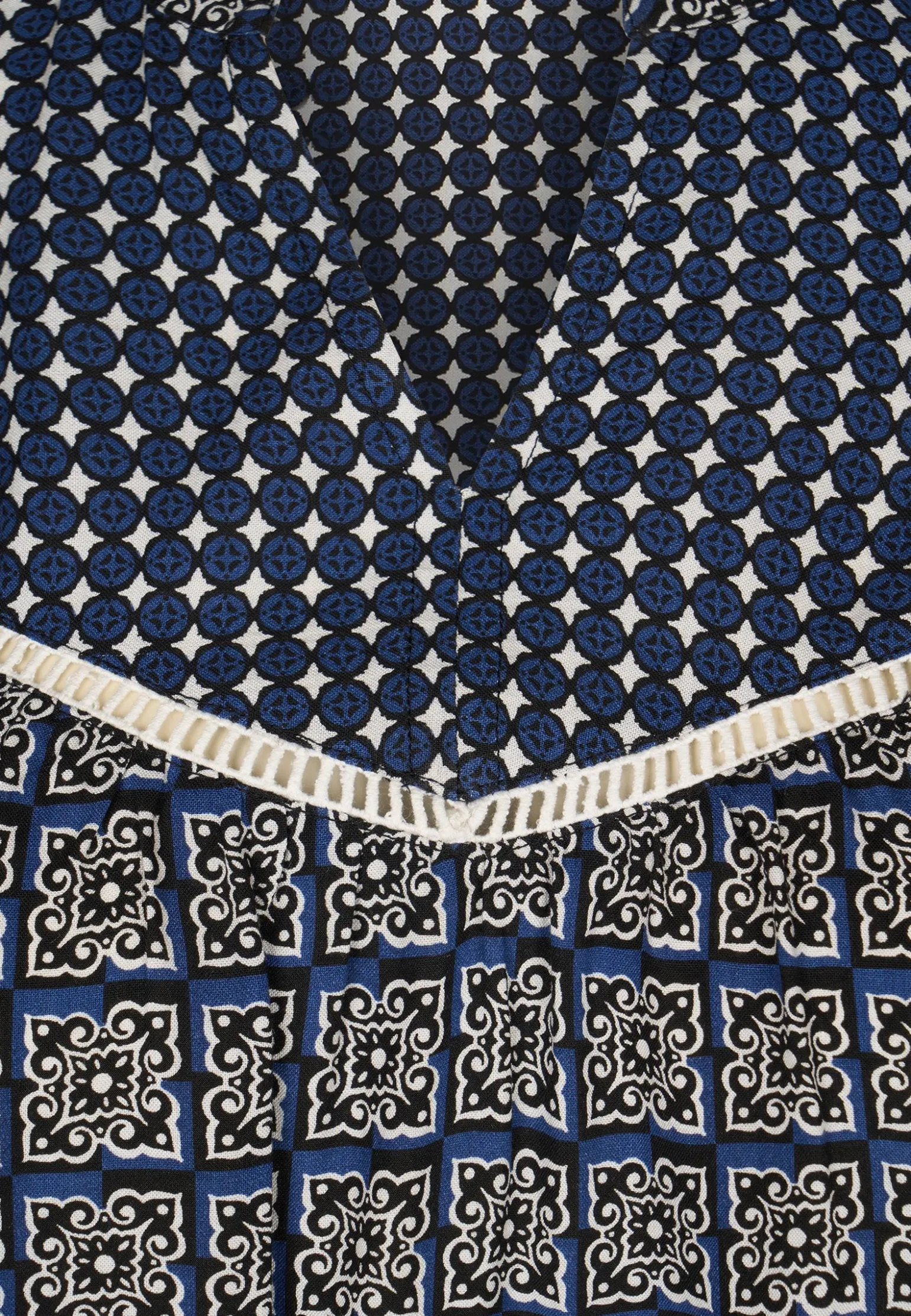 Online Miss Etam Blouse print blauw Multi stone blue