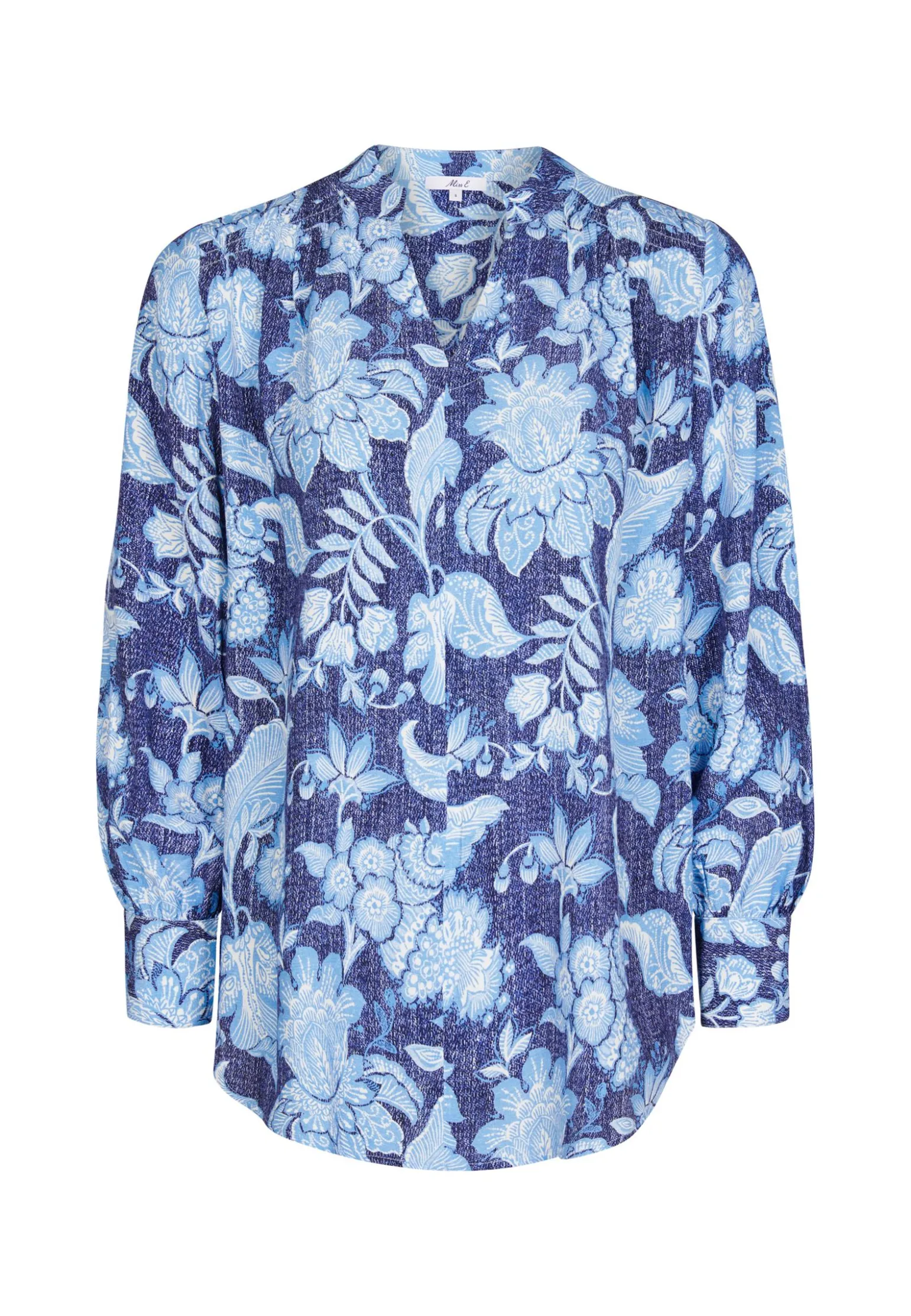 Outlet Miss Etam Blouse print blauw Multi denim blue
